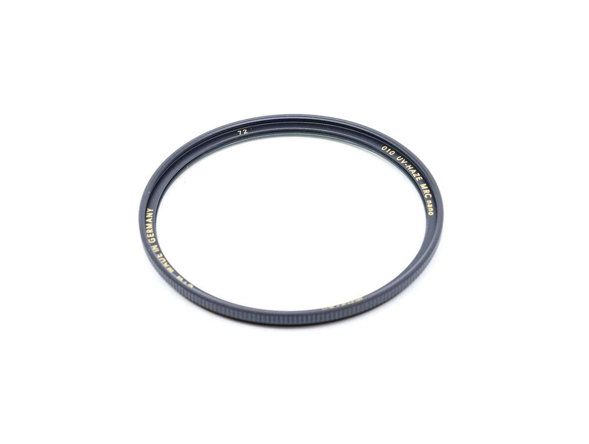 Filtro nano B+W Master 010 UV-Haze MRC da 72 mm