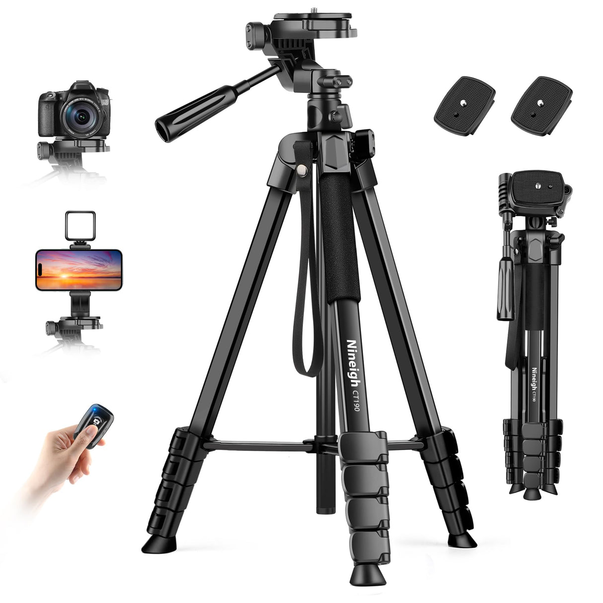 190cm Camera Tripod