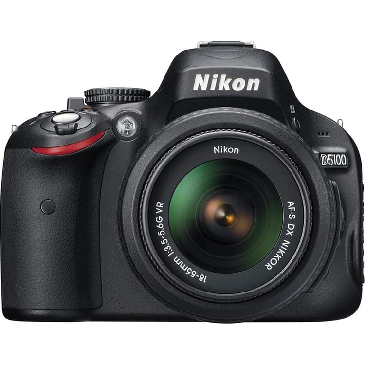 DSLR D5100 - Nero + Nikon AF-S DX Nikkor 18-55 mm f/3.5-5.6G II ED f/3.5-5.6G
