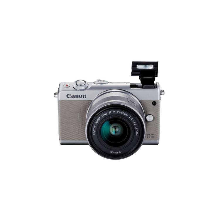 EOS M100 - Grigio + Obiettivo zoom Canon EF-M 15-45 mm f/3.5-6.3 IS STM f/3.5-6.3