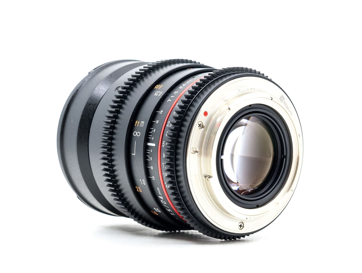 Samyang 24mm T1.5 Cine VDSLR MK2 - Compatibile con Canon EF