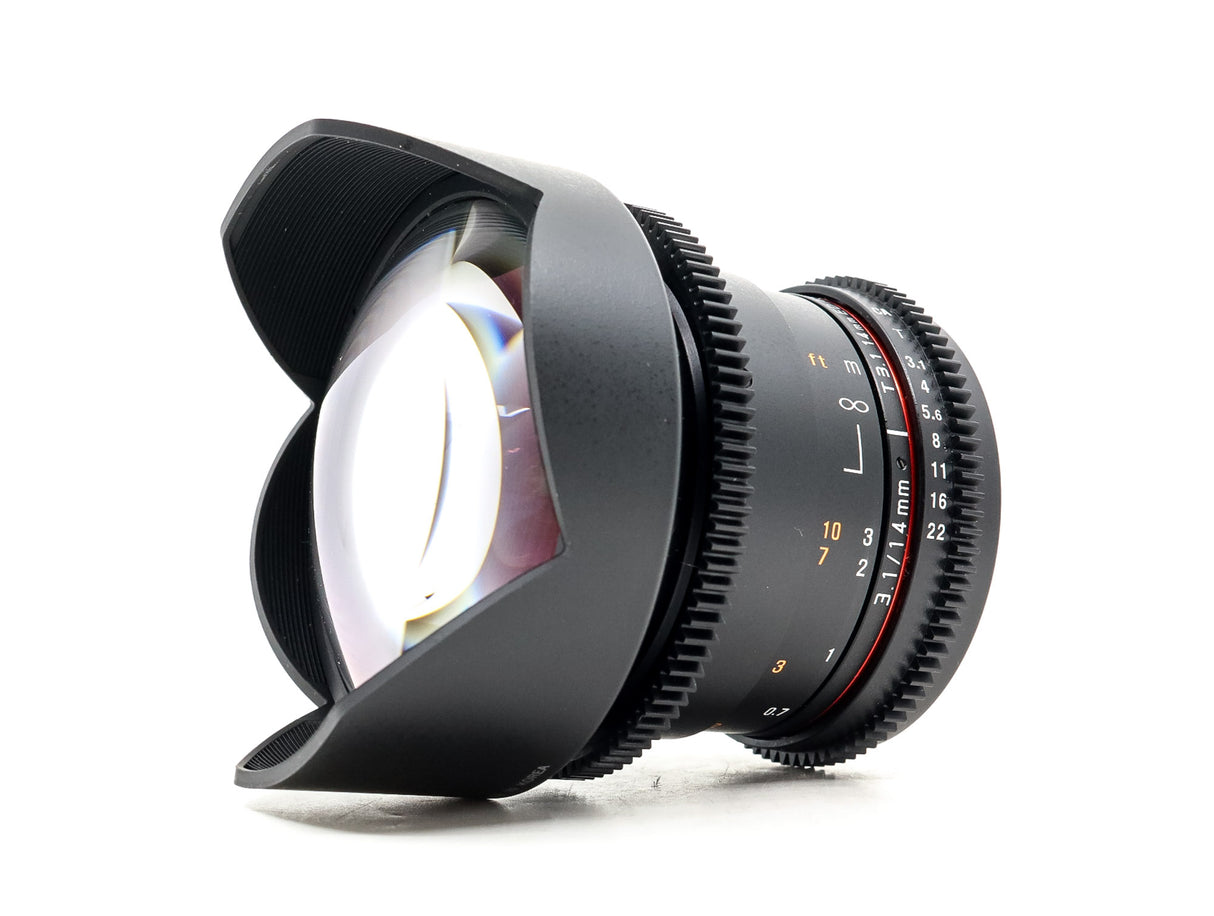 Samyang 14mm T3.1 Cine VDSLR MK2 - Compatibile con Canon EF