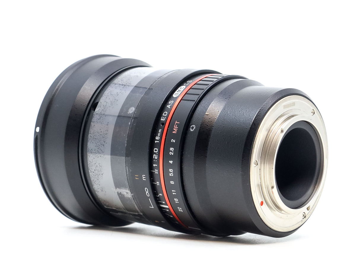 Rokinon 16mm f/2 ED AS UMC CS - Compatibile con Micro Quattro Terzi