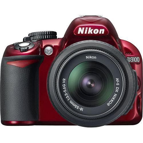 Nikon SLR D3100 - Rossa + Nikon AF-S DX Nikkor 18-55mm f/3.5-5.6G VR