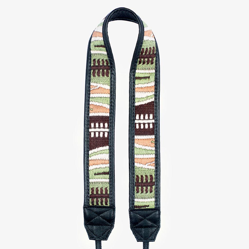 Jaipur #113 - Fabric & Leather camera strap