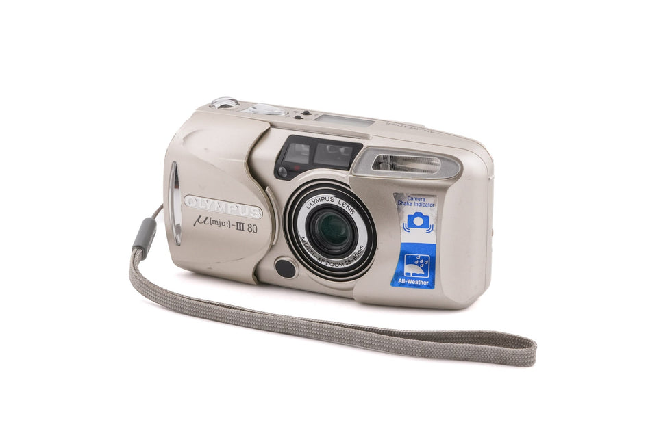 182：OLYMPUS　μ[mju]-III　フィルムカメラ　ジャンク Olympus Mju-III 80 – Camera Market