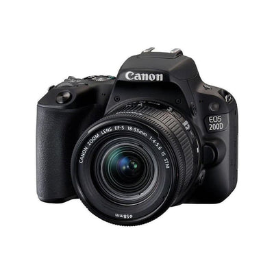 EOS 200D SLR - Black + Canon Zoom Lens EF-S 18-55mm f/4-5.6 IS STM f/4-5.6 