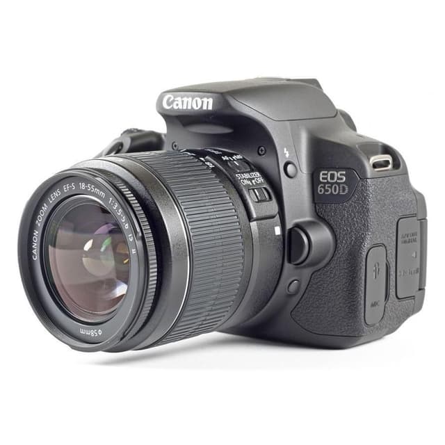 EOS 650D SLR - Black + Canon Canon Zoom Lens EF-S 18-55 mm f/3.5-5 