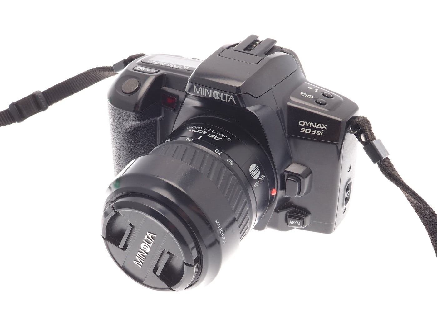 Minolta Dynax 303Si + 35-80mm f4-5.6 AF Zoom + Lens Hood for A 35-80mm f4-5.6 · main image