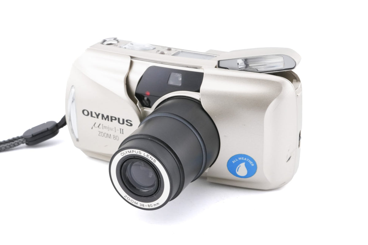Olympus MJU II Zoom 80 - 35mm Film Camera Mint Compact Used