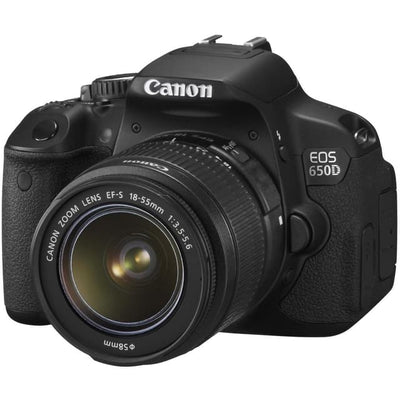 EOS 650D SLR - Black + Canon Zoom Lens EF-S 18-55mm f/3.5-5.6 IS STM f/3.5-5.6 