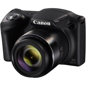 PowerShot SX430 IS Compact Camera - Black + Canon Zoom Lens 45x IS 4.3-193.5mm f/3.5-6.8 f/3.5-6.8