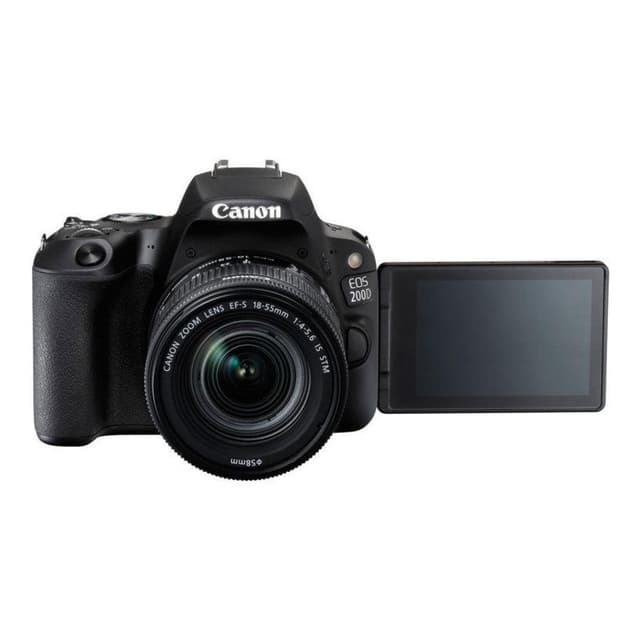 EOS 200D SLR - Black + Canon Canon EF-S 18-55 mm f/3.5-5.6 IS II f/3.5-5.6  · main image