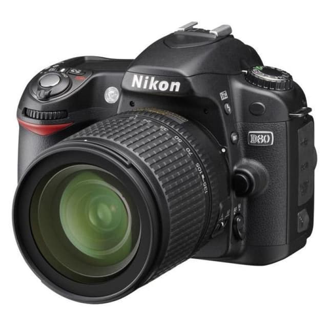 D80 SLR - Black + Nikon AF-S DX Nikkor 18-70mm f/3.5-4.5G ED-IF f/3.5-4.5 · imagen principal