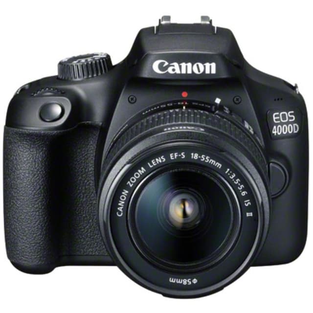 EOS 4000D SLR - Black + Canon Zoom Lens EF-S 18-55mm f/3.5-5.6 IS II f/3.5-5.6  · main image