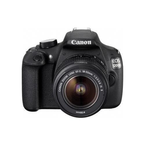 EOS 1200D SLR - Black + Canon Canon EF-S 18-55 mm f/3.5-5.6 IS II f/3.5-5.6  · main image