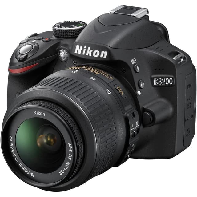 SLR D3200 - Black + Nikon AF-S DX Nikkor 18-55mm f/3.5-5.6G VR II f/3.5-5.6  · main image