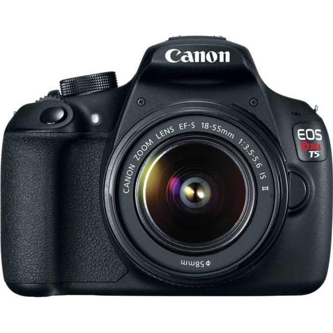 EOS Rebel T5I SLR - Black + Canon EF-S 18-55mm f/3.5-5.6 IS II f/3.5-5.6  · main image
