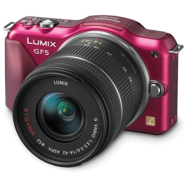 Lumix DMC-GF5 - Rosa + Lumix Lumix G 14 - 42 mm f- 3.5 - 5.6 f/3.5-5.6 · main image