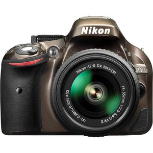 SLR D5200 - Brown + Nikon AF-S NIkkor DX 18-55mm f/3.5-5.6 G VR II f/3.5-5.6