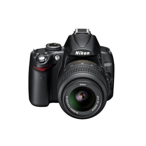 Réflex D5000 - Negro + Canon AF-S DX Nikkor 18-55mm f/3.5-5.6G VR II + AF-S DX Nikkor 55-200mm f/4-5.6G ED f/3.5-5.6 + f/4-5.6 · imagen principal