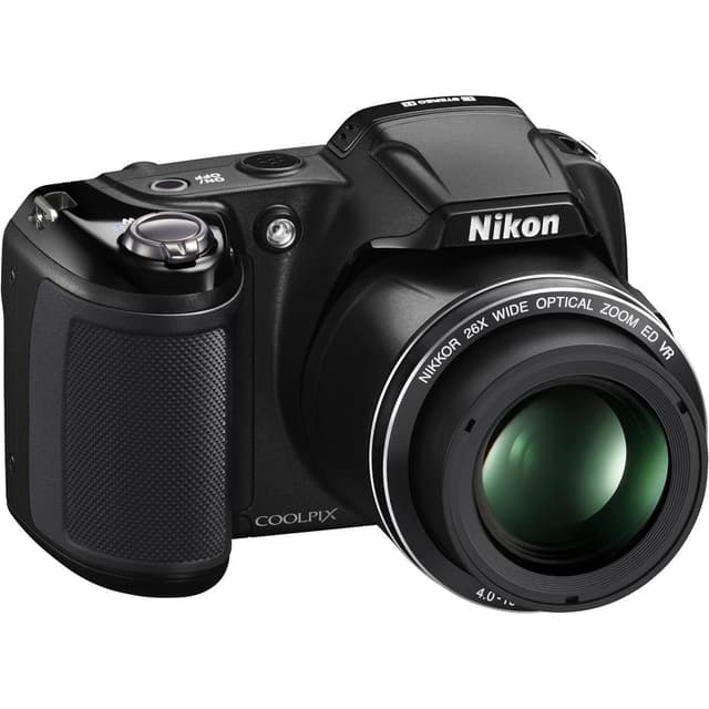 CoolPix L810 Compact Camera - Black + Nikon Nikkor 26X Wide Optical Zoom ED VR 4.0-104mm f/3.1-5.9 f/3.1-5.9  · main image