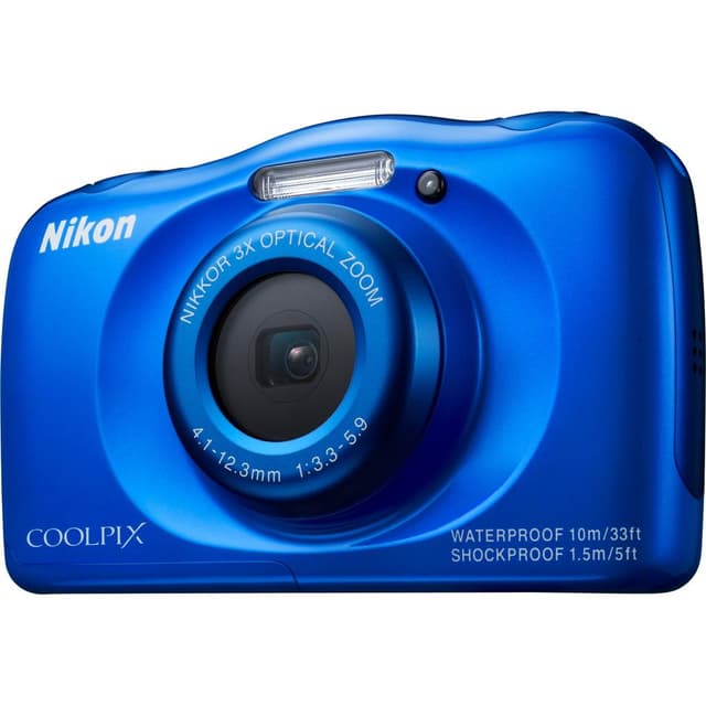 Coolpix S33 Compact Camera - Blue + Nikon Optical Zoom Nikkor 30-90mm f/3.3-5.9 f/3.3-5.9  · main image