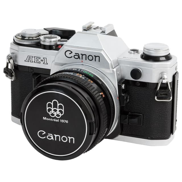 Canon AE-1 SLR - Black/Gray + Canon FD 50mm f/1.8 f/1.8 · main image