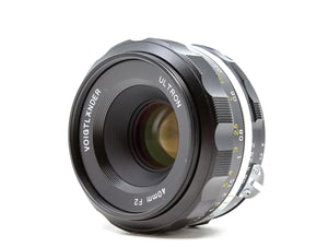 Voigtlander Ultron 40mm f/2 SL II - Nikon Fit