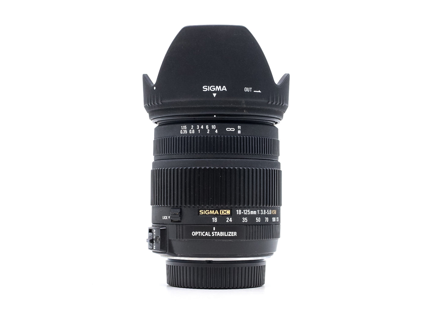 Sigma 18-125mm f/3.8-5.6 DC OS HSM - Nikon Fit · main image