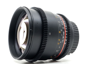 Walimex Pro 85mm T1.5 - Canon EF Fit