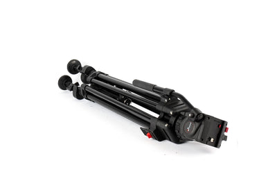 Cartoni Focus 8 Fluid Head with Red Lock Tripod System 