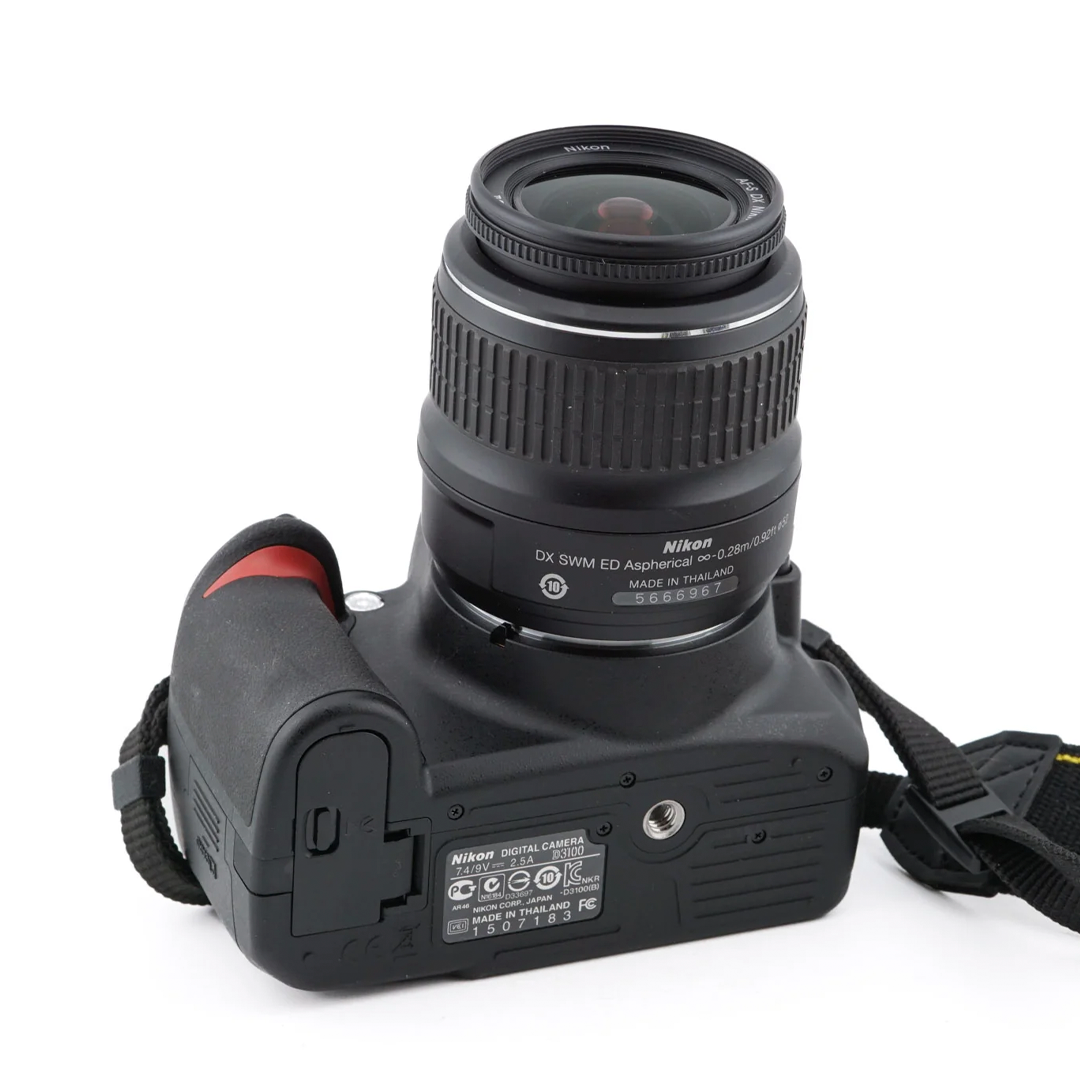 Nikon D3100 + 18-55mm f3.5-5.6 G ED II AF-S Nikkor Used – Camera
