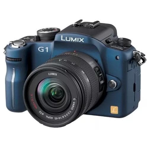 Lumix DMC-G1 - Blue + Panasonic Lumix G Vario 14-42mm f/3.5-5.6 ASPH Mega OIS f/3.5-5.6  · main image