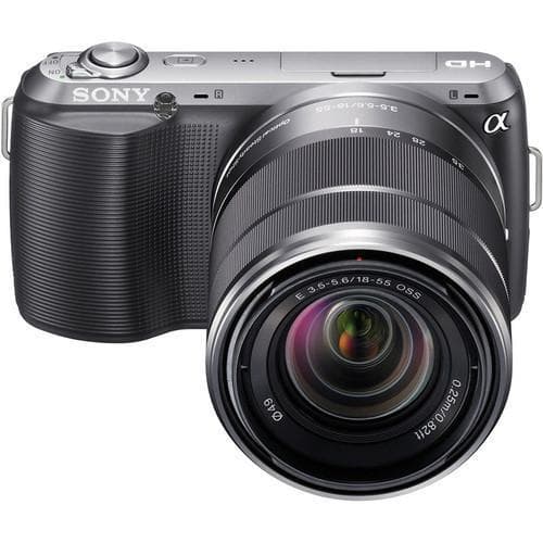 【C2086】 SONY α NEX-C3 / E 18-55 3.5-5.6 Alpha NEX-C3 - Black/Silver + Sony E 18-55mm f/3.5-5.6 OSS f/3.5