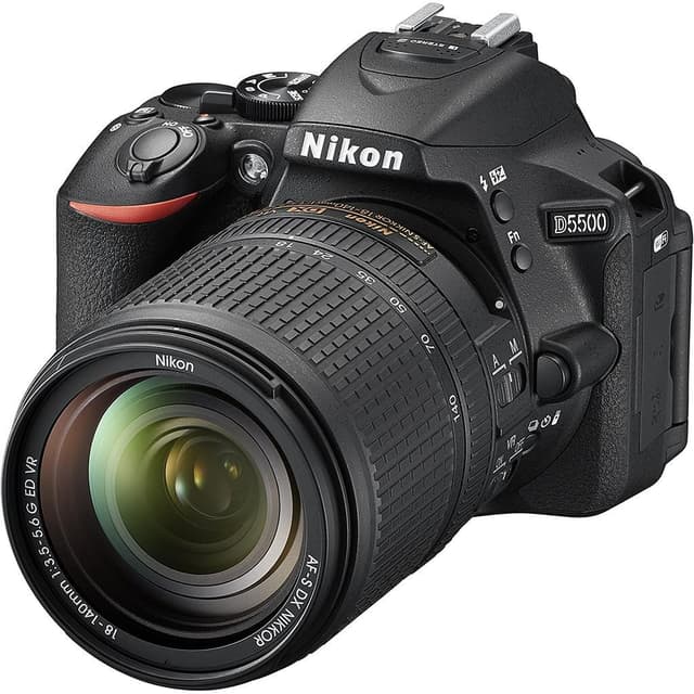 D5500 SLR - Black + Nikkor AF-P Nikkor 18-55mm f/3.5-5.6 G DX VR f/3.5-5.6 G  · main image