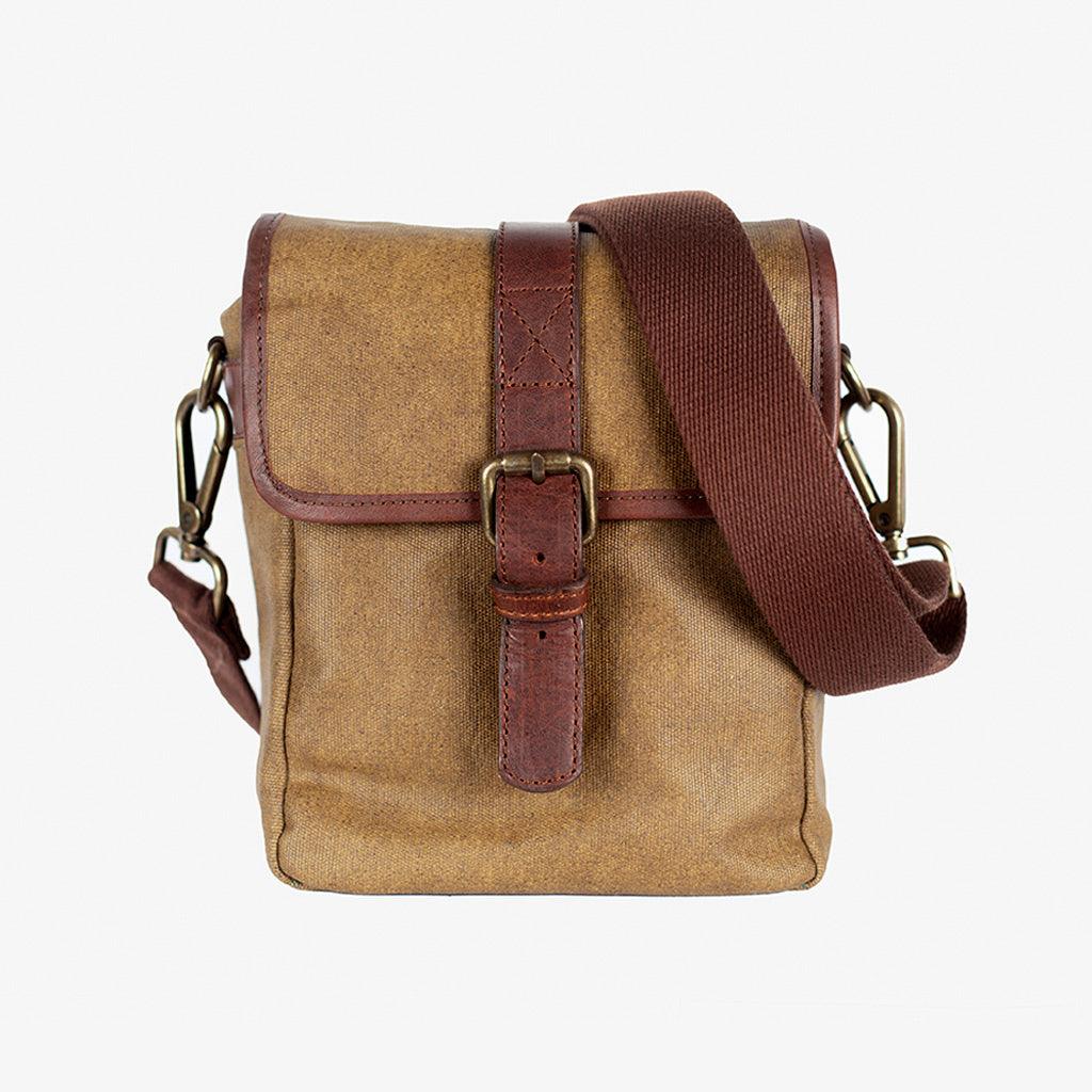 Berlin Olive Green Waxed Canvas Camera Bag