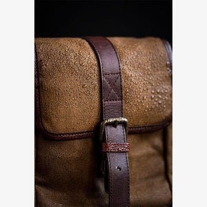 Berlin Olive Green Waxed Canvas Camera Bag