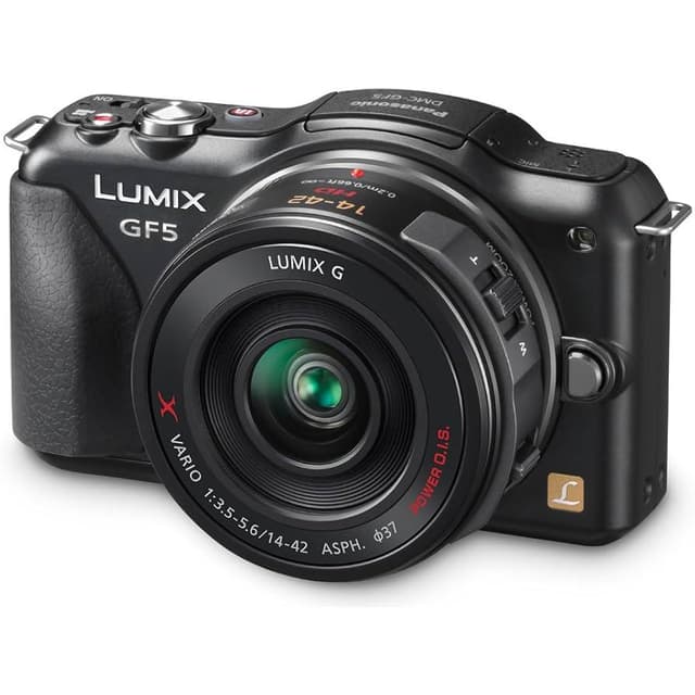 Panasonic LUMIX DMC-GF5 パナソニック 14-42mm Altro Lumix DMC-GF5 - Nero + Panasonic Lumix G Vario 14-42mm