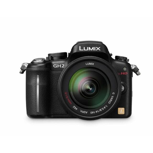 Lumix DMC-GH2 SLR - Black + Panasonic Lumix G Vario 14-45mm f/3.5-5.6 ASPH Mega OIS f/3.5-5.6  · main image