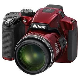 Coolpix P510 Compact Camera - Red/Black + Nikon Nikkor Wide Optical Zoom 24-1000mm f/3.0-5.9 f/3.0-5.9