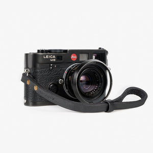Berlin #201 - Black Leather camera strap