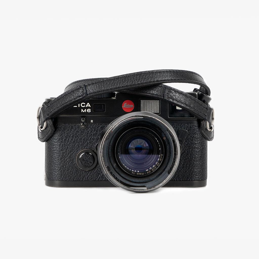 Roma #101 - Black Leather camera strap · imagen principal
