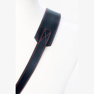 Tokyo #601 - Black & Red sling leather camera strap