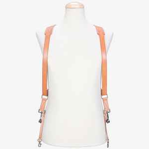 Tokyo #703 - Tanned & Red dual leather camera strap