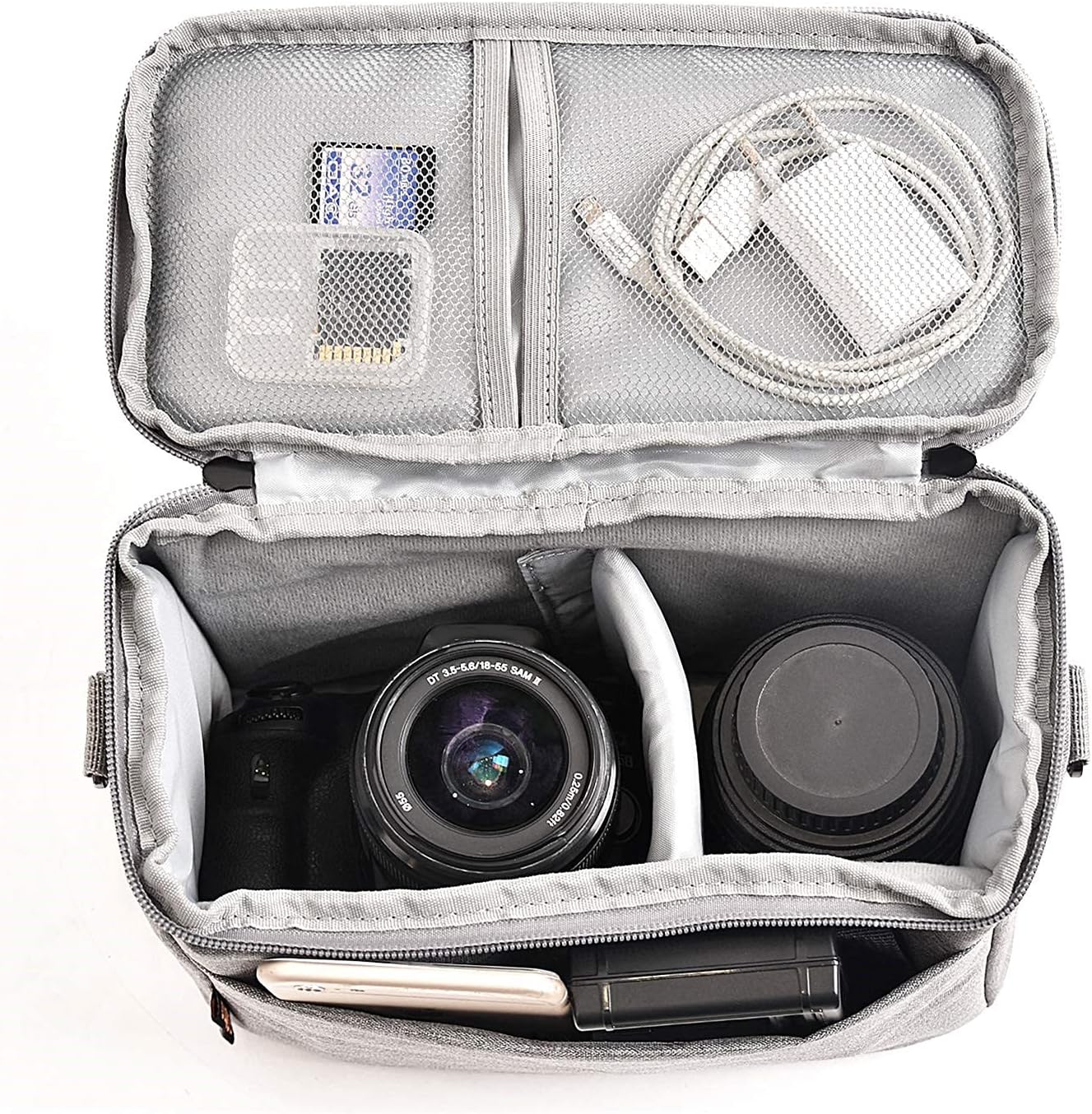 FOSOTO Shockproof DSLR Camera Shoulder Bag Case Compatible for C 並行輸入品